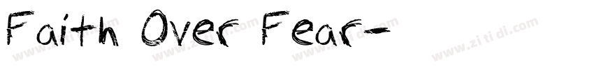 Faith Over Fear字体转换